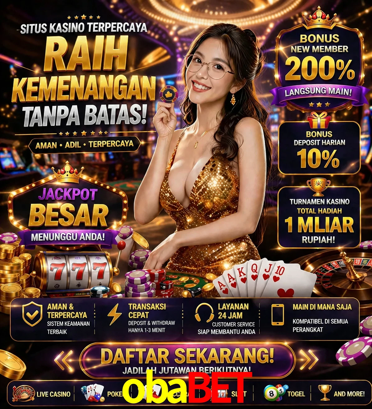 Roleta e blackjack obabet